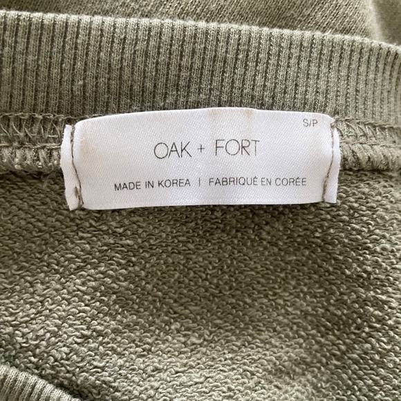Oak + Fort Green Terry Fleece Sweatshirt - Picture 3 of 3